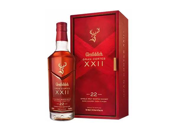 武汉回收格兰菲迪22年璀璨珍藏版威士忌700ml礼盒装Glenfiddich XXII苏格兰威士忌