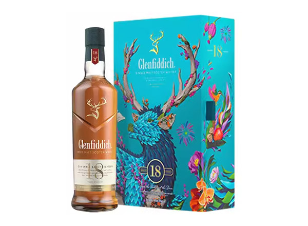 武汉格兰菲迪回收格兰菲迪18年700ml春节礼盒装Glenfiddich苏格兰威士忌