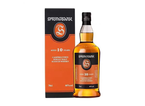 武汉收购云顶10年威士忌SpringBank云顶10年700ml回收洋酒行货