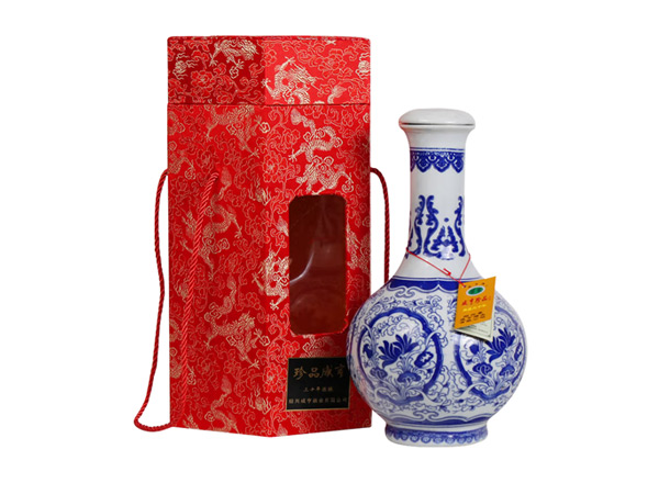 武汉咸亨黄酒回收珍品咸亨三十年花雕酒青瓷瓶盒装绍兴黄酒2.5L