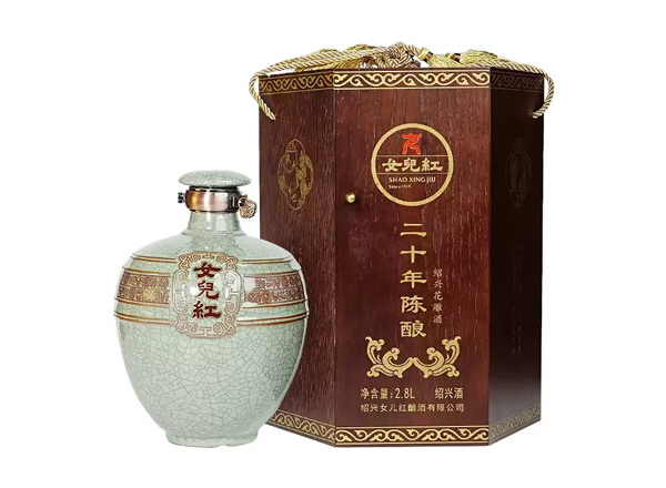 武汉女儿红绍兴黄酒回收女儿红二十年陈酿20年花雕酒2.8L坛装礼盒