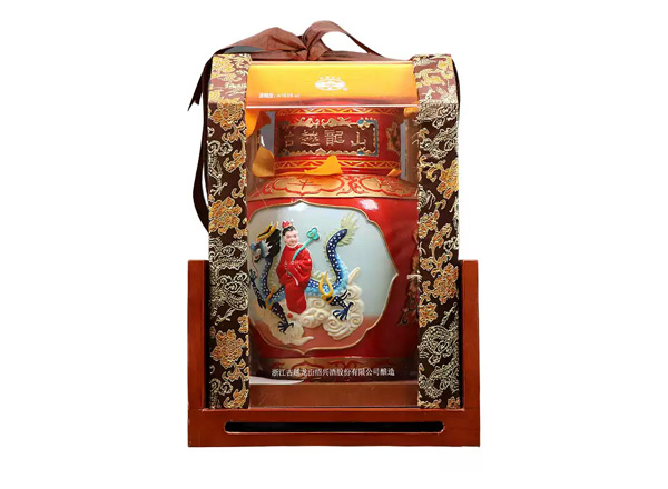 武汉古越龙山黄酒回收古越龙山状元及第二十年陈酿2.5L工艺浮雕黄酒