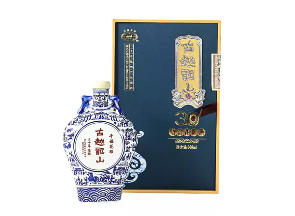 武汉黄酒回收古越龙山黄酒千福花雕三十年陈酿绍兴花雕酒500ml礼盒装
