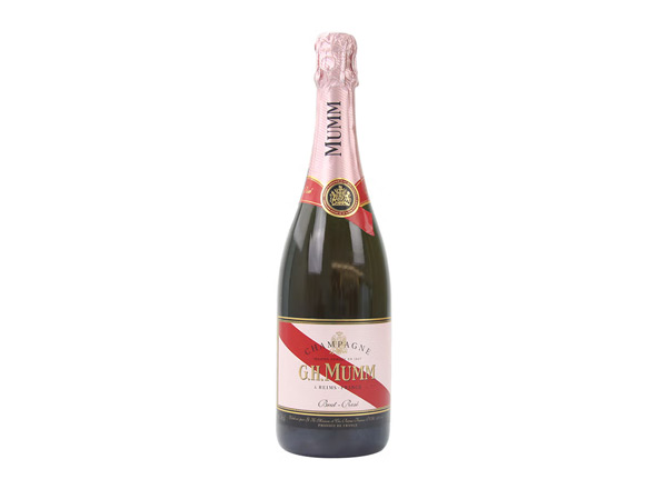 武汉回收​玛姆红带香槟老款桃红玫瑰粉红玛姆香槟酒G.H. Mumm Brut Rose